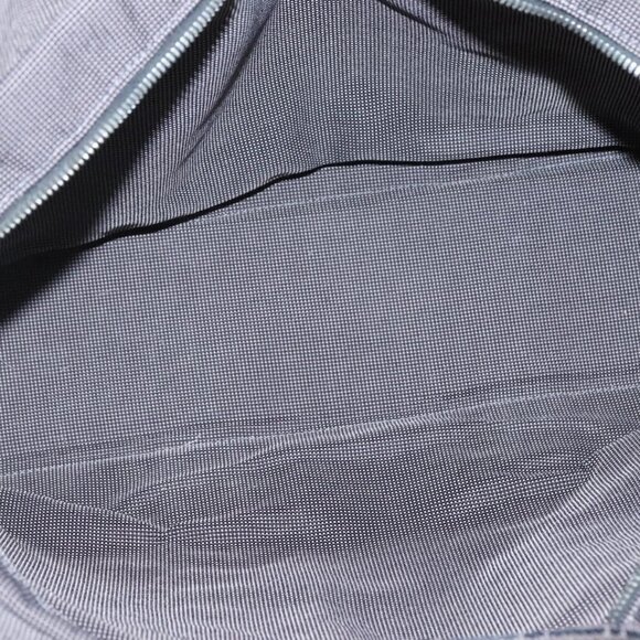 HERMES Her Line MM Hand Bag Canvas Gray Silver Auth 140108 - Picture 10 of 16